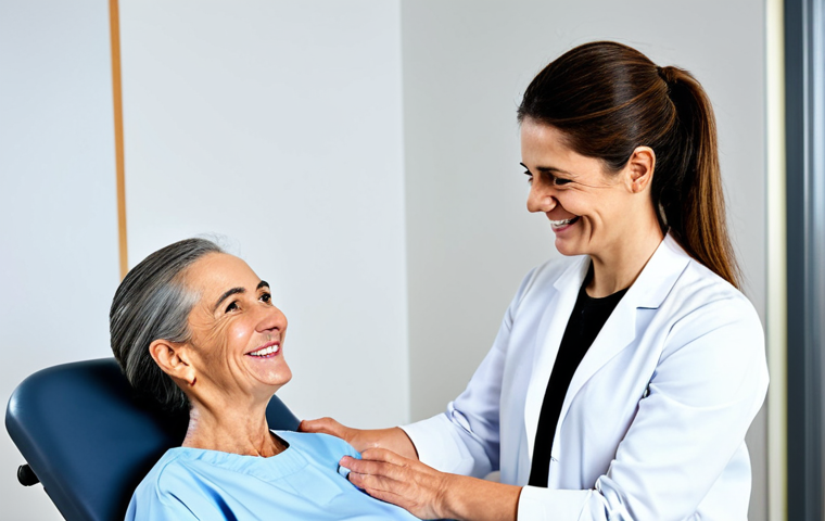 **

A compassionate physiotherapist, fully clothed in professional attire, assisting a stroke patient with walking exercises in a bright and modern rehabilitation center. The patient is smiling with determination. Focus on the patient's regained mobility and the therapist's supportive presence. Safe for work, appropriate content, family-friendly, showcasing hope and recovery. Perfect anatomy, natural proportions, well-formed hands.

**
