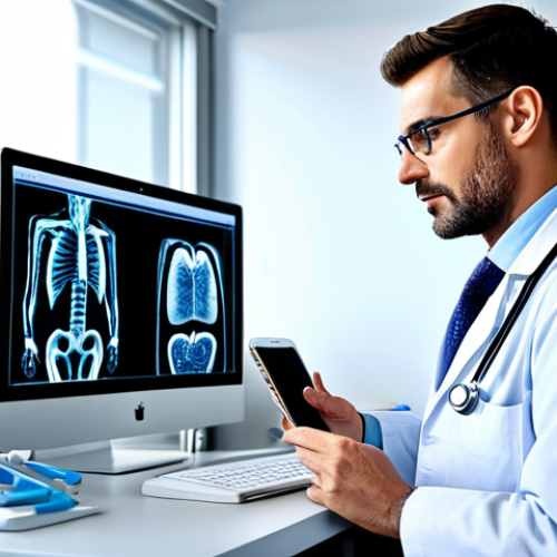 Home 12 **
"A professional doctor using an Electronic Health Record (EHR) system in a modern clinic. Safe for work, appropriate content, fully clothed, professional environment, perfect anatomy, natural pose. Focus on the technology aiding patient care."
**
