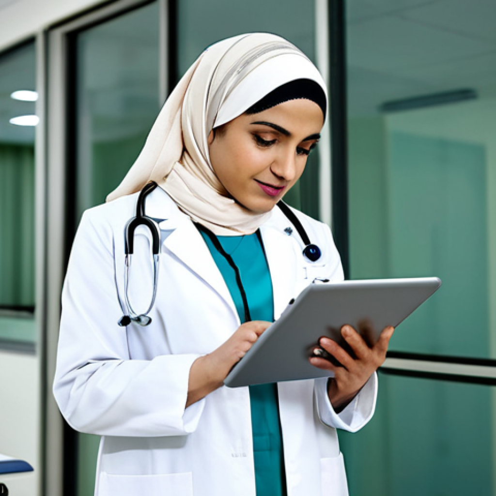 작업치료사의 재활 기법 학습 - Empowering Healthcare Professional**

Prompt: "A Pakistani female doctor in a clean, modern hospital...
