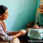 작업치료사로서의 직업적 태도 - **Prompt 1: The First Button of Independence**
A heartwarming indoor scene featuring an occupati...