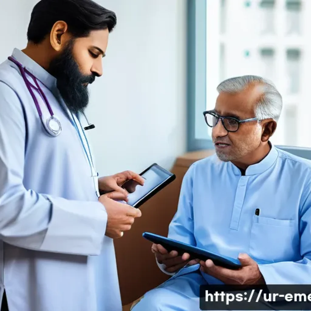 작업치료사의 치료 가이드라인 적용 - A detailed clinical scene inside a modern orthopedic therapy clinic in Pakistan, showing a compassio...